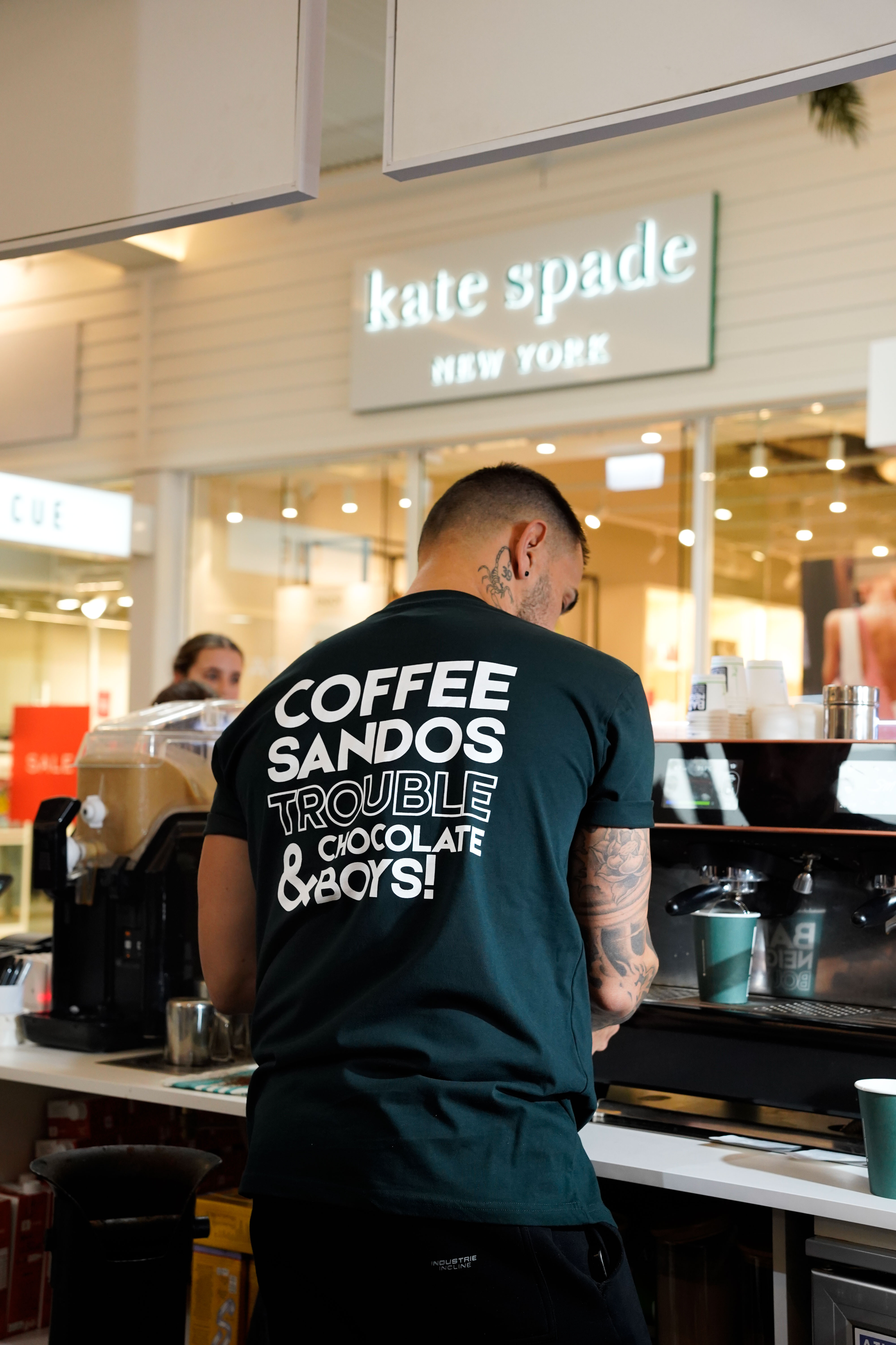 Bad Neighbour staff at the espresso station