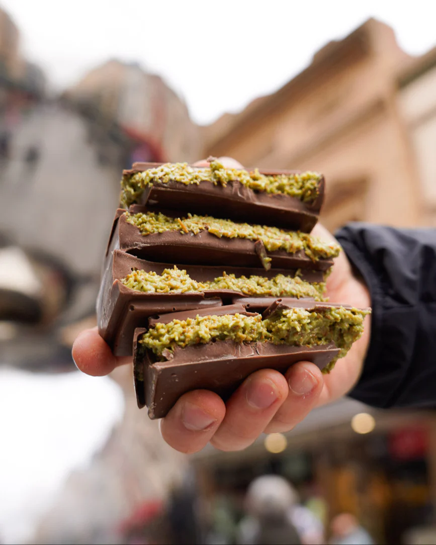 Dubai chocolate block